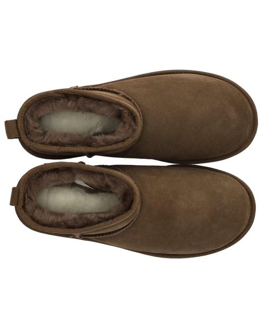 Ugg Classic ultra mini hickory stiefel in Brown für Herren