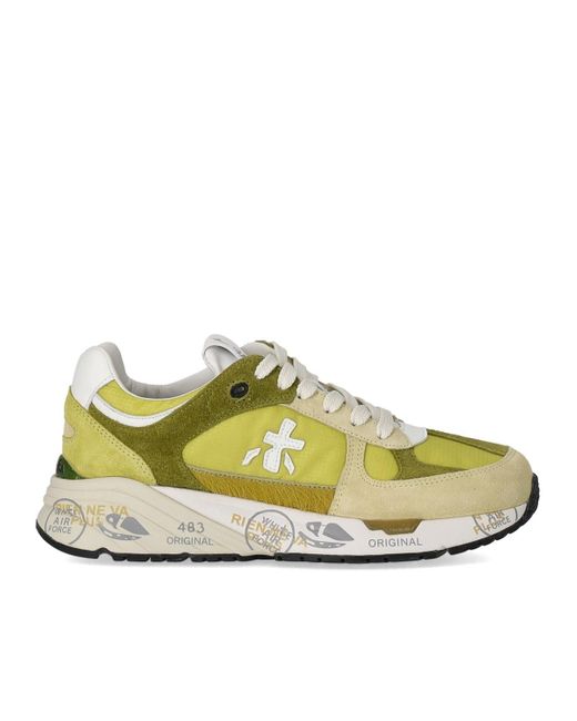 Premiata Yellow Low-Top Sneaker