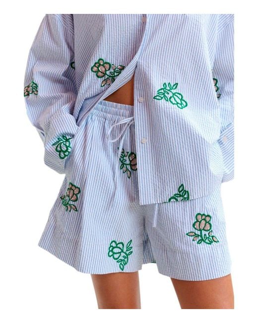 Essentiel Antwerp Blue Juste Slight Shorts