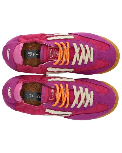 PURAAI Pink 6.02 Panther Jam Vintage Nylon Sneaker