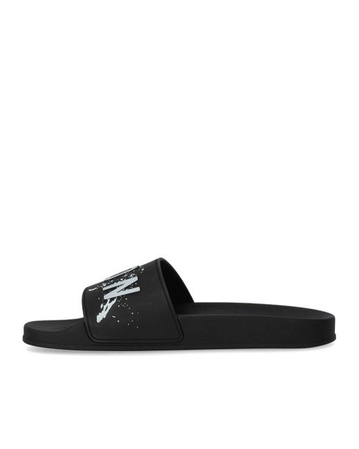 DSquared² Icon Splash Slide in het Black voor heren