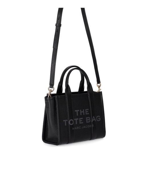 Marc Jacobs The Leather Small Tote Handtas in het Black