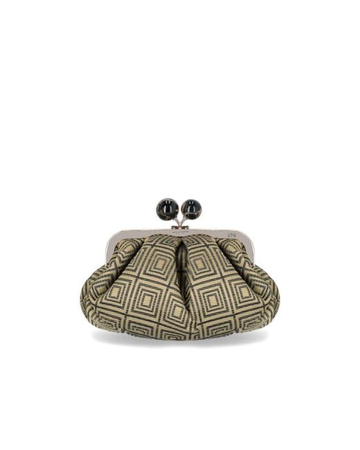 Weekend by Maxmara Green Pasticcino Italianroots Small Clutch Bag