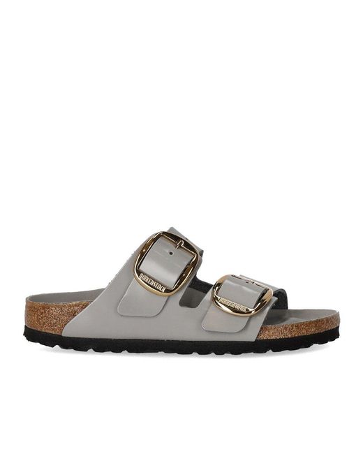 Birkenstock Brown Arizona Big Buckle Stone Sandal