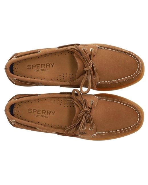 Sperry Top-Sider Brown Peanut Leather Loafer