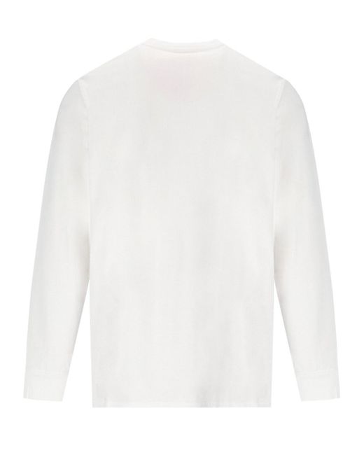 DIESEL T-just-ls-l6 White Long Sleeved T-shirt for men