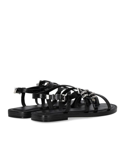 Michael Kors Black Darrington Flat Sandal