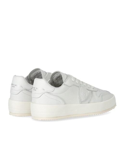 Sneaker nice low bianca di Philippe Model in White
