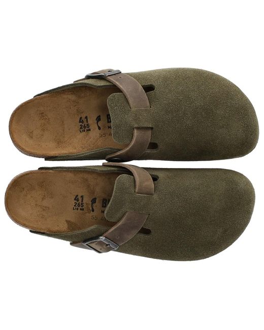Clog Boston Thyme di Birkenstock in Brown da Uomo