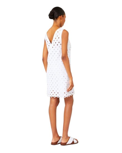 Max Mara White Beachwear Pesi Dress