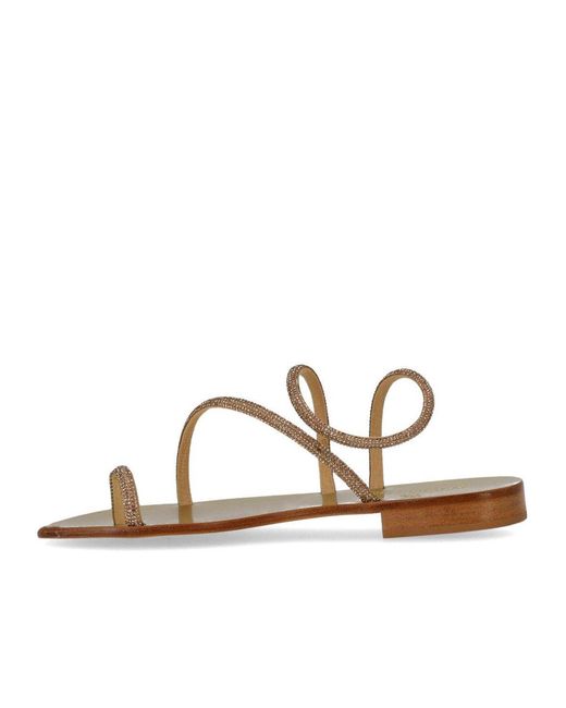 Paolo Ferrara Metallic Gouden Sandaal