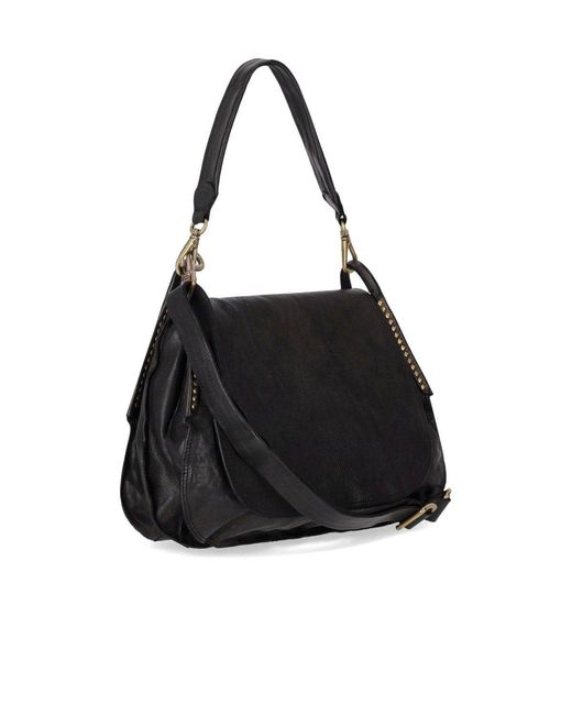 Campomaggi Black Enza Shoulder Bag