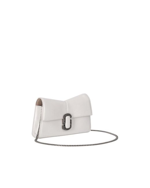 Marc Jacobs The St. Marc Clutch in het White