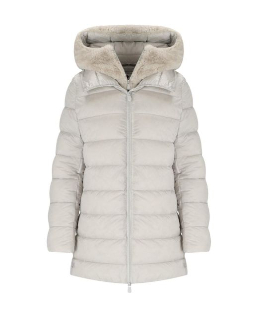 Piumino Con Cappuccio Matilda di Save The Duck in Gray