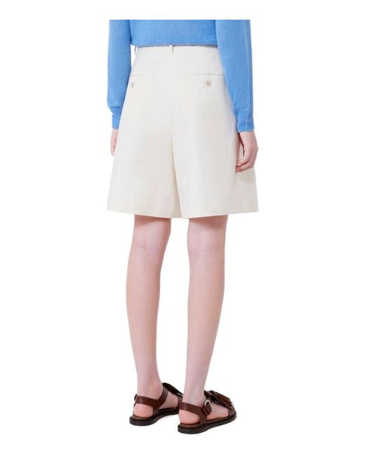 Weekend by Maxmara White Ecuba Ecru' Bermuda Shorts