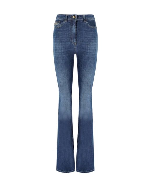 Elisabetta Franchi Blue Flare Jeans
