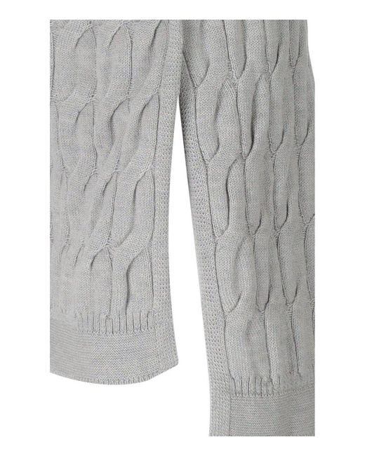 Max Mara Gray Quid Crewneck Jumper
