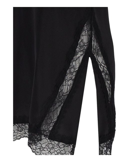Marella Black Silk Costone Top