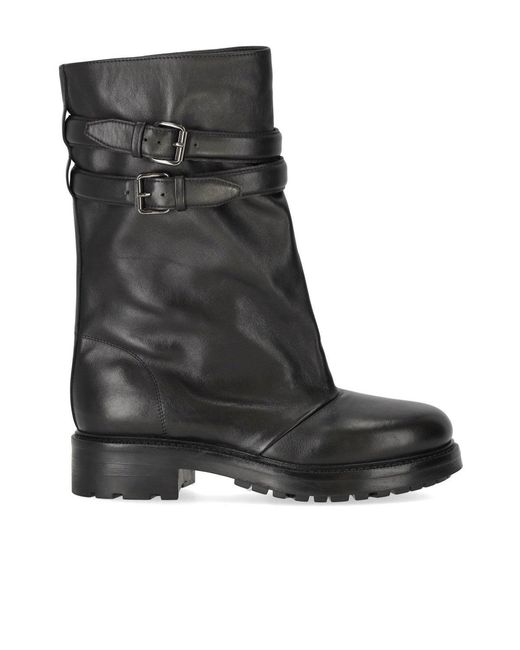 Strategia Black Biker Boot