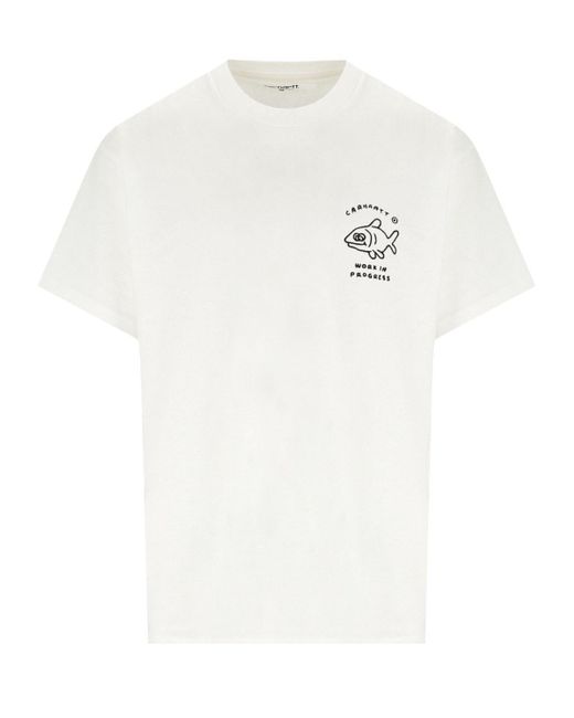 T-shirt s/s icons bianca di Carhartt in White da Uomo