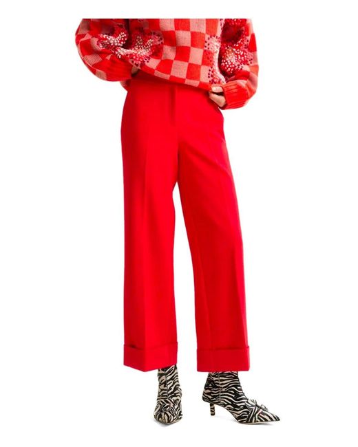 Essentiel Antwerp Red Imo Cropped Pants