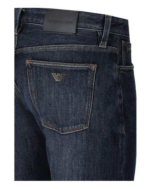 Emporio Armani J75 dunkele jeans in Blue für Herren