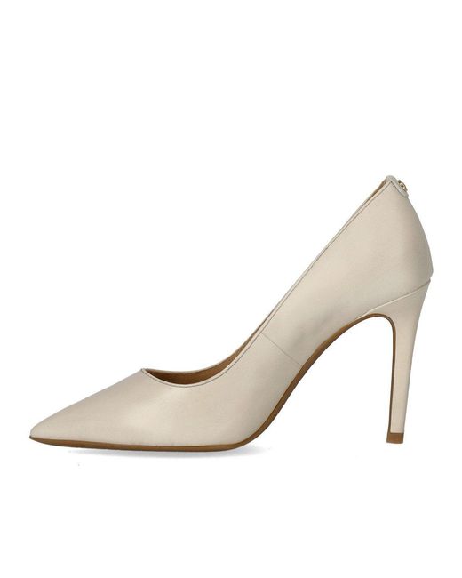 Michael Kors White Alina Flex High Light Cream Pump
