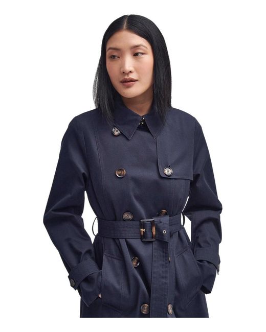 Trench greta navy di Barbour in Blue