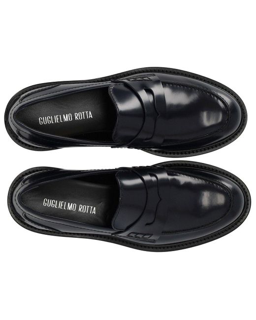 Guglielmo Rotta Black Page Blauer Loafer