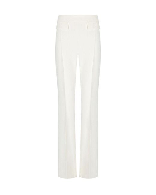 Elisabetta Franchi White Palazzo Pants