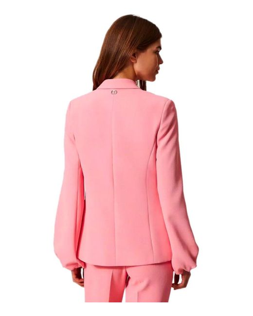 Twinset Pink Einreihiger blazer