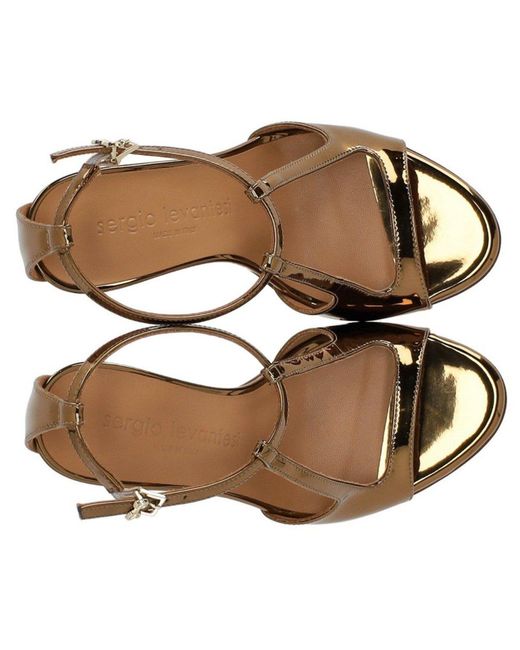 Sergio Levantesi Metallic Stella Heeled Sandal