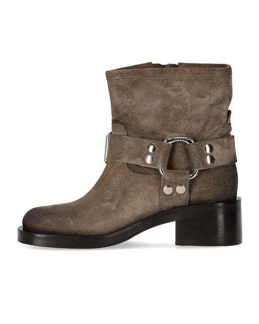 Strategia Brown Biker Boot
