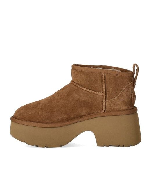 Ugg Brown Classic Ultra Mini New Heights Chestnut Boot