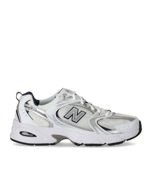 New Balance 530 Zilver Sneaker in het White voor heren