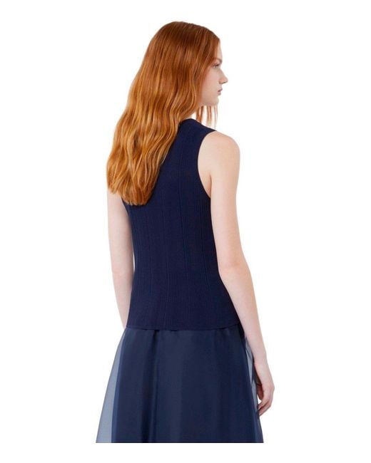 Weekend by Maxmara Blue Cose Top