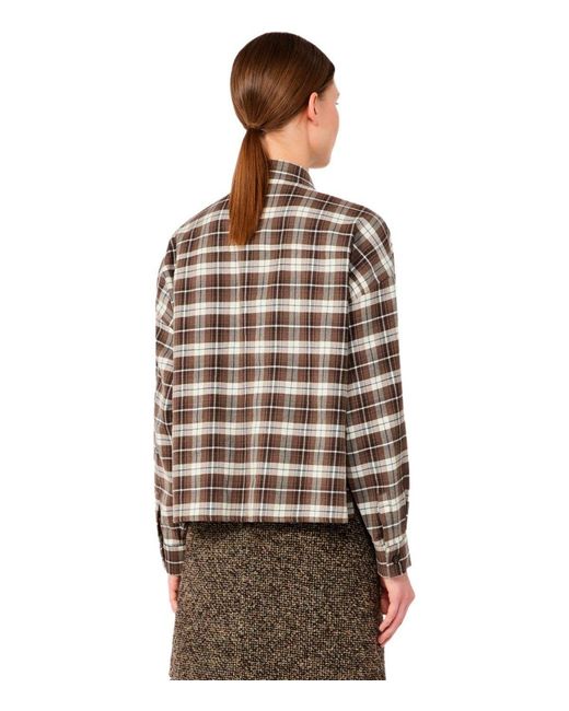 Weekend by Maxmara Brown Berlina Check Shirt