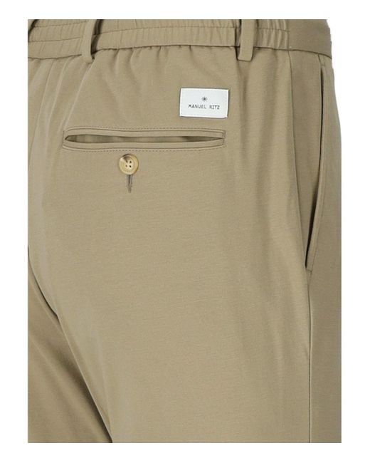 Manuel Ritz Regular Fit Broek in het Natural voor heren