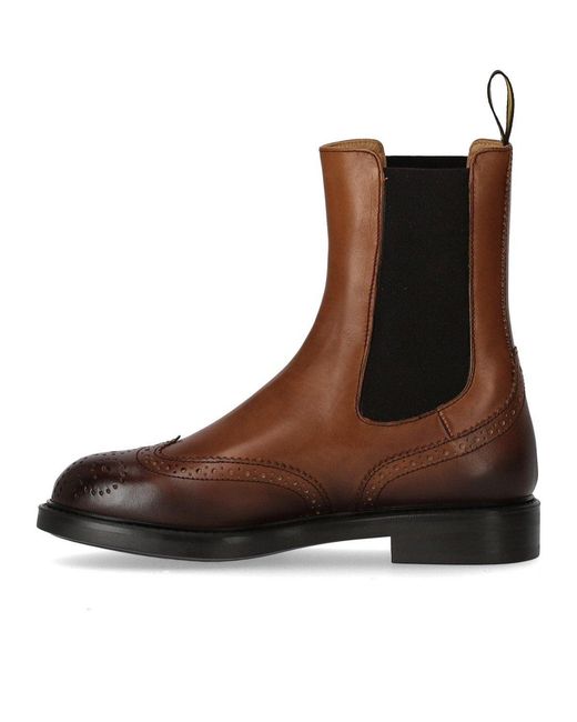 Doucal's Brown Deco' Chelsea Boot