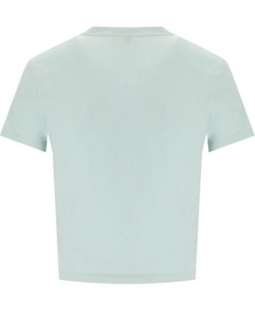 Elisabetta Franchi Blue Acqua Cropped T-Shirt