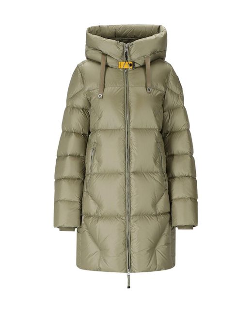 Parajumpers Green Janet Sage Hooded Down Jacket