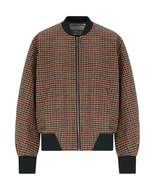 Bomber Iti Marrone di Essentiel Antwerp in Brown
