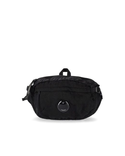 C P Company Nylon B Black Crossbody Bag for men