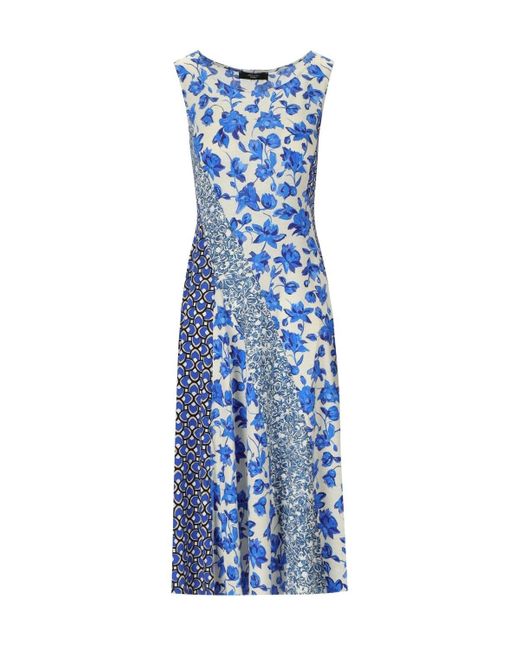 Robe Midi Cubano À Fleurs Bluette Weekend by Maxmara