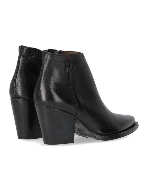 Duccio Del Duca Black Texan Ankle Boot