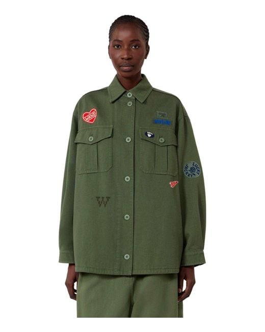 Weekend by Maxmara Green Razza Kaki Shirt Jacket