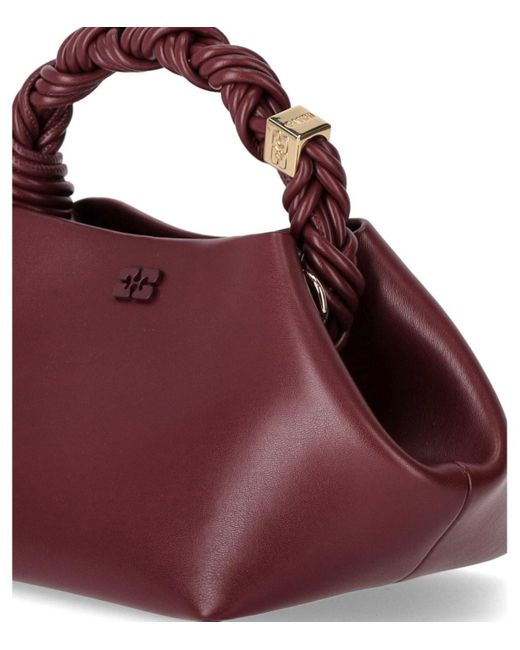 Bolso de mano bou burdeos Ganni de color Purple