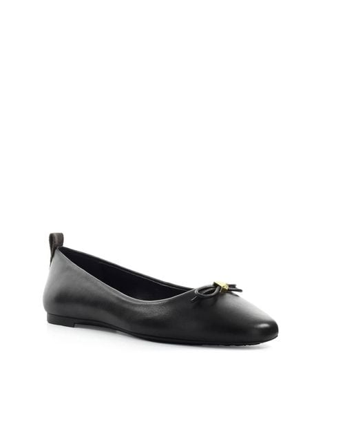 Michael Kors Eloise Monogram Ballet Flat Shoe in Black | Lyst