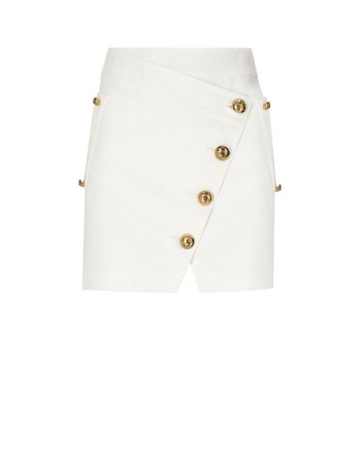 Elisabetta Franchi White Mini Skirt