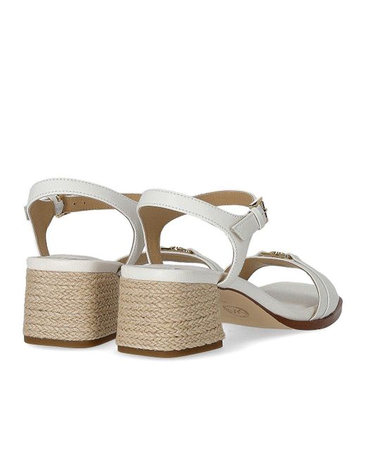 Sandalo Con Tacco Mandy di Michael Kors in White